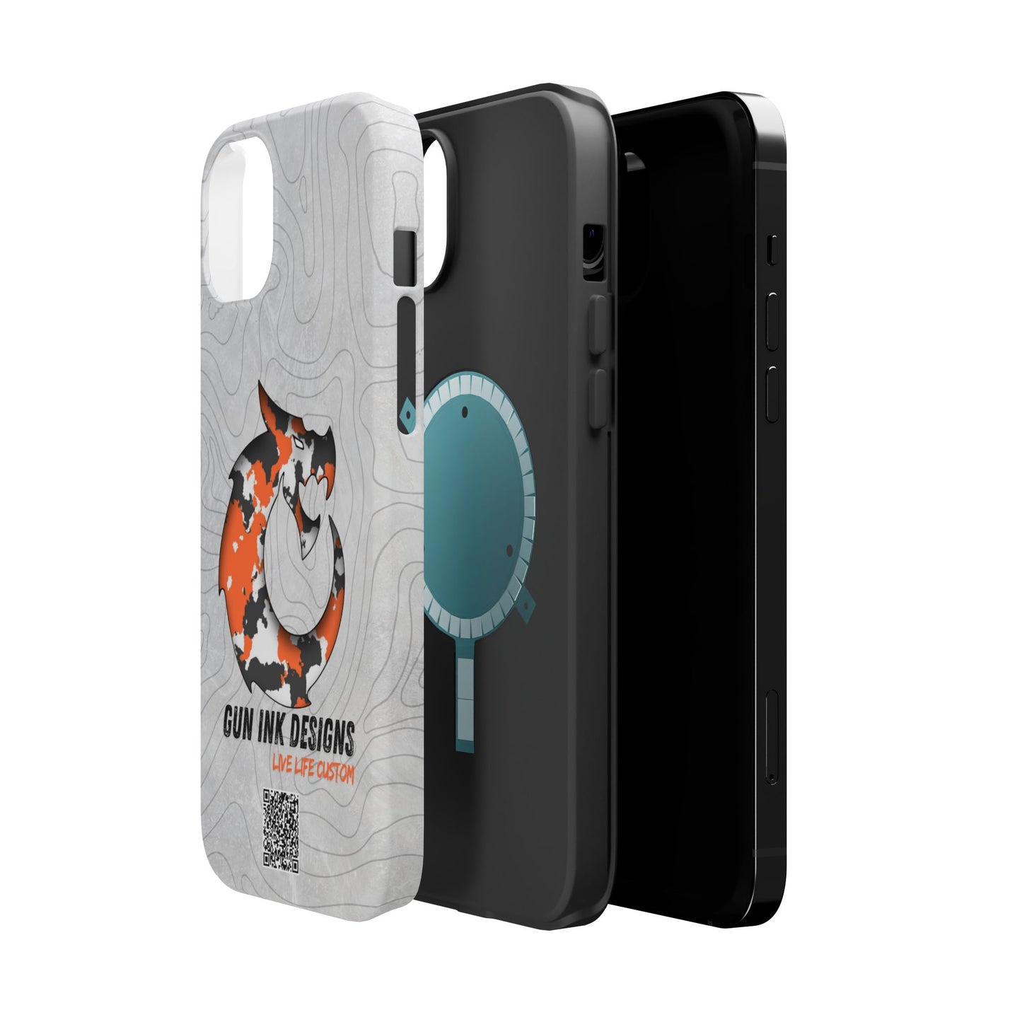 Magnetic Tough Cases - Topo QR code
