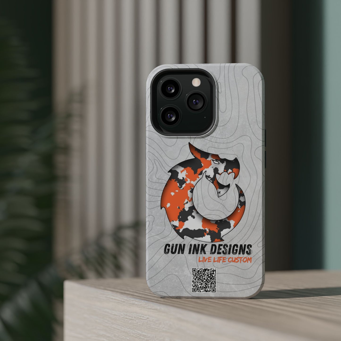 Magnetic Tough Cases - Topo QR code