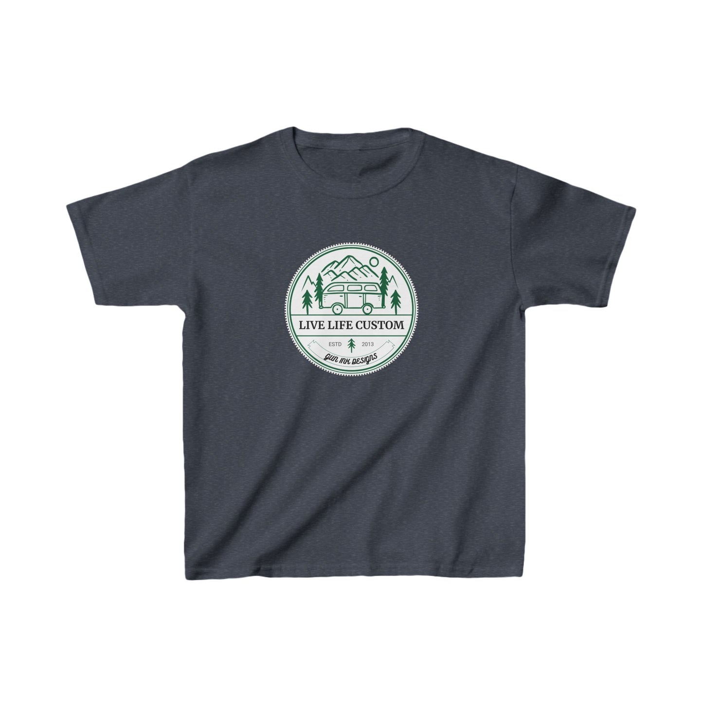 Kids Heavy Cotton™ Tee - Circle Van
