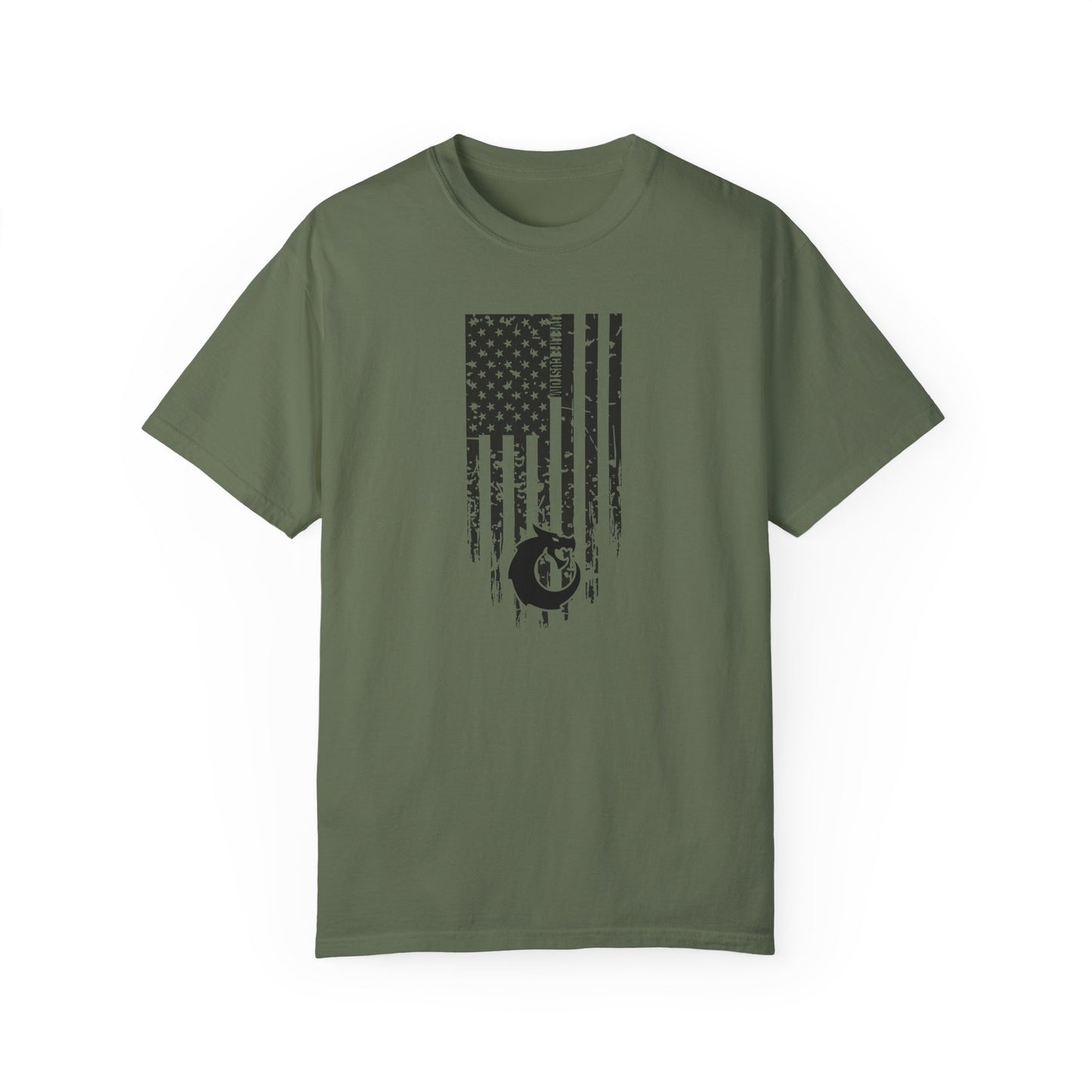 Garment-Dyed T-shirt - Distressed Flag
