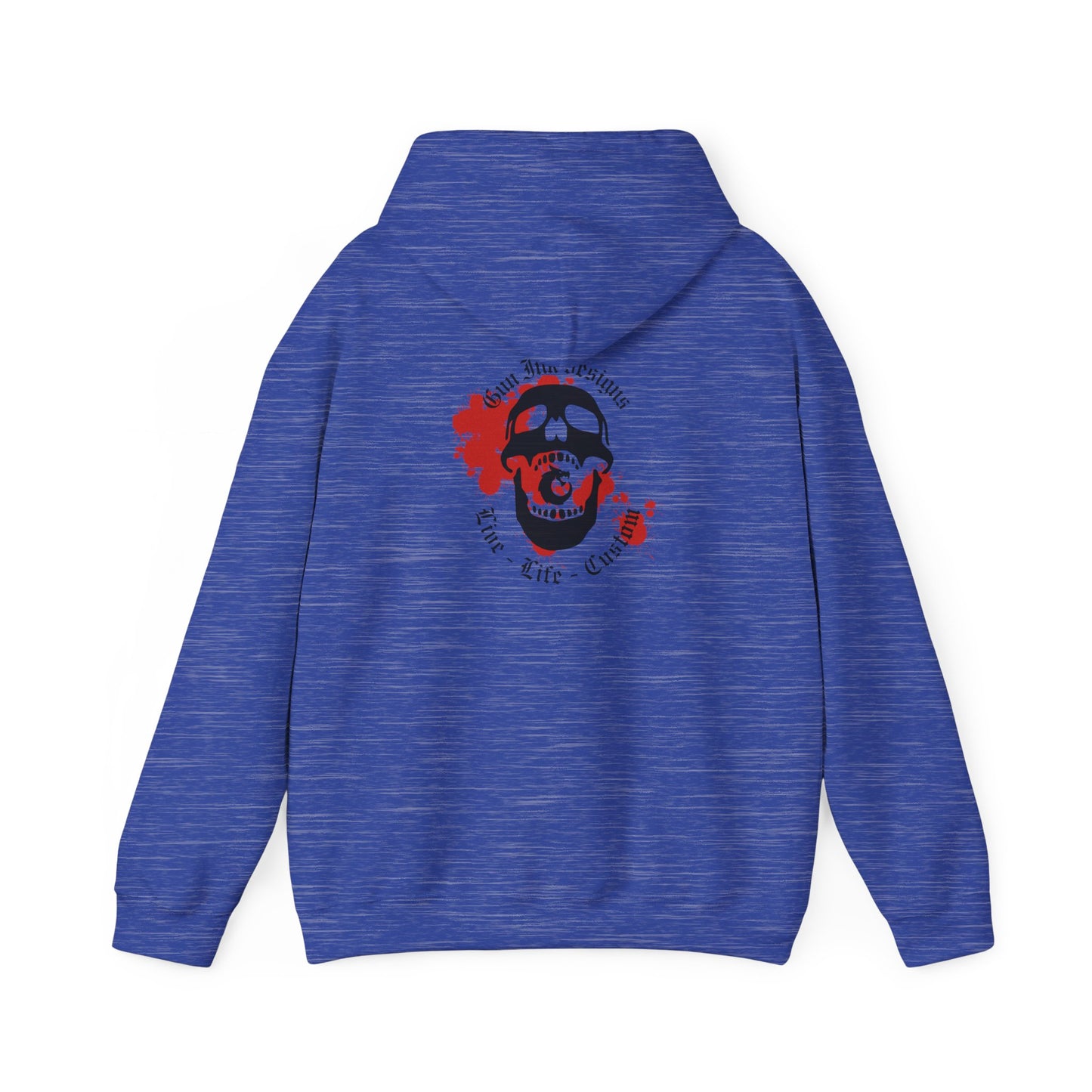 Heavy Blend™ Hooded Sweatshirt - GID Skull