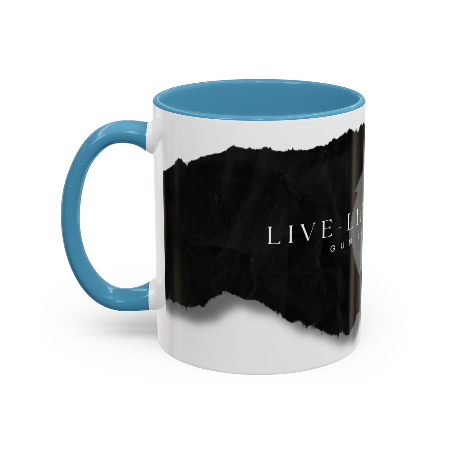 Accent Coffee Mug (11, 15oz) - Torn Paper