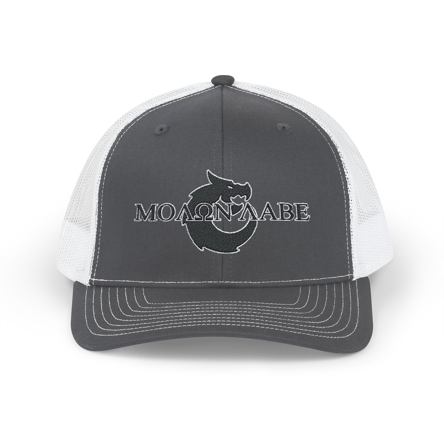 Snapback Trucker Cap - Molon Labe Dragon