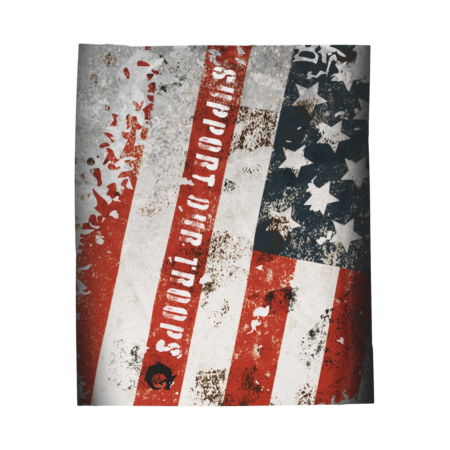 Velveteen Plush Blanket - Support Our Troops
