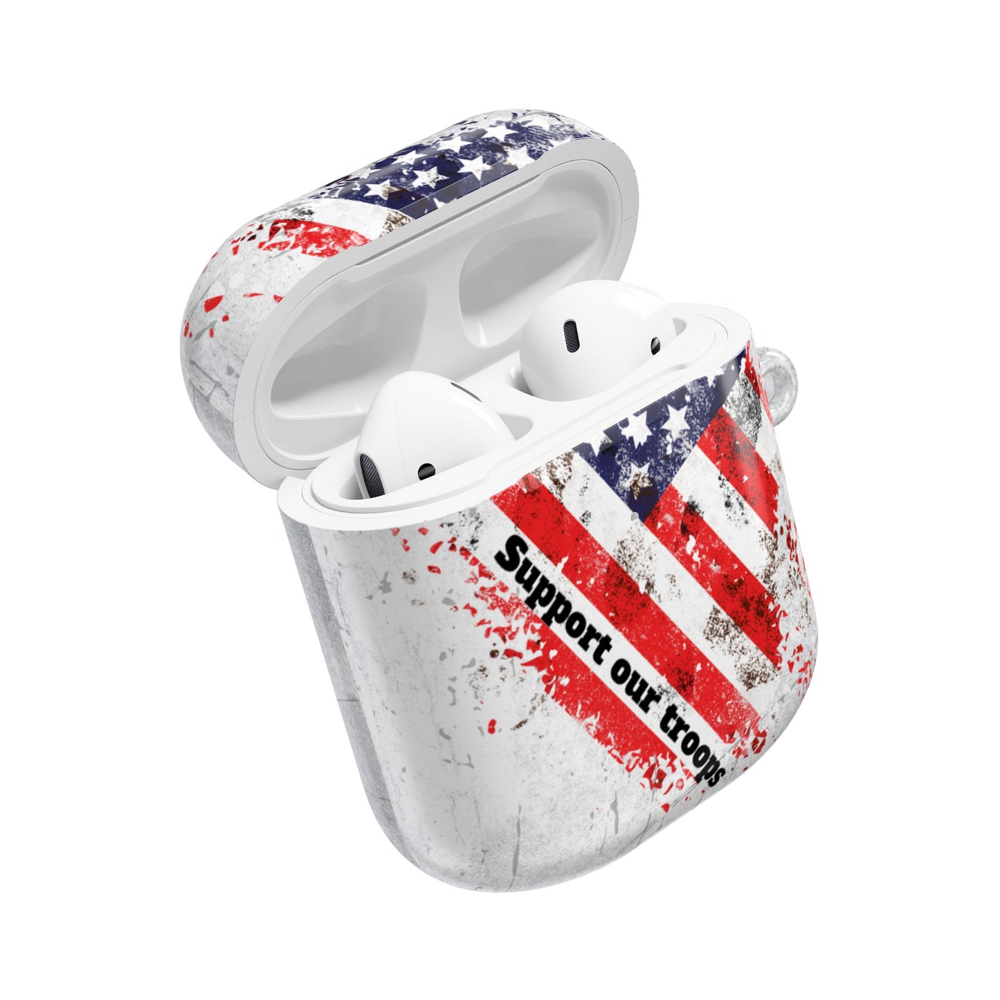 Patriotic AirPod Cases - Support Our Troops Design