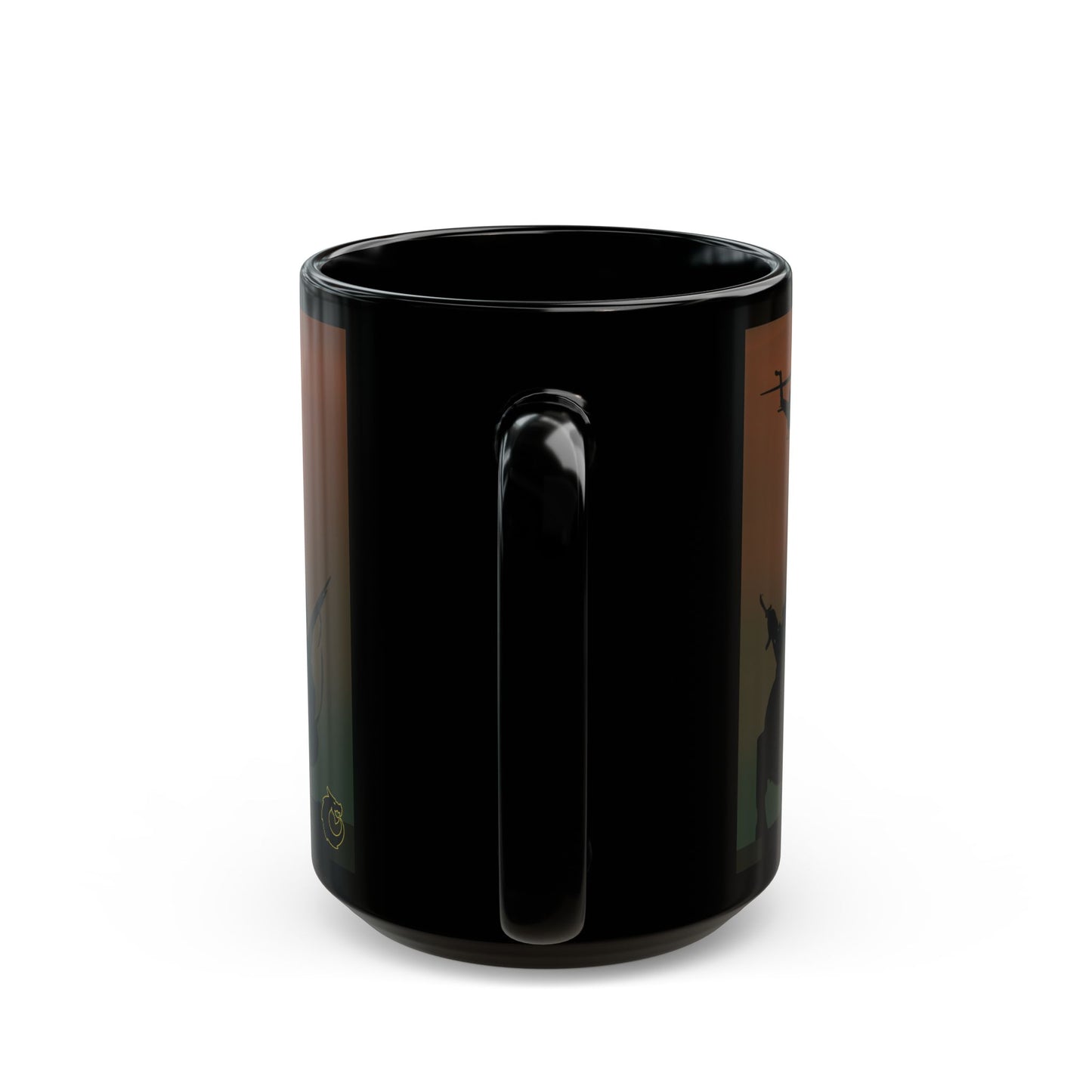 Military Tribute Black Mug - Perfect for Veterans Day & Armed Forces Appreciation