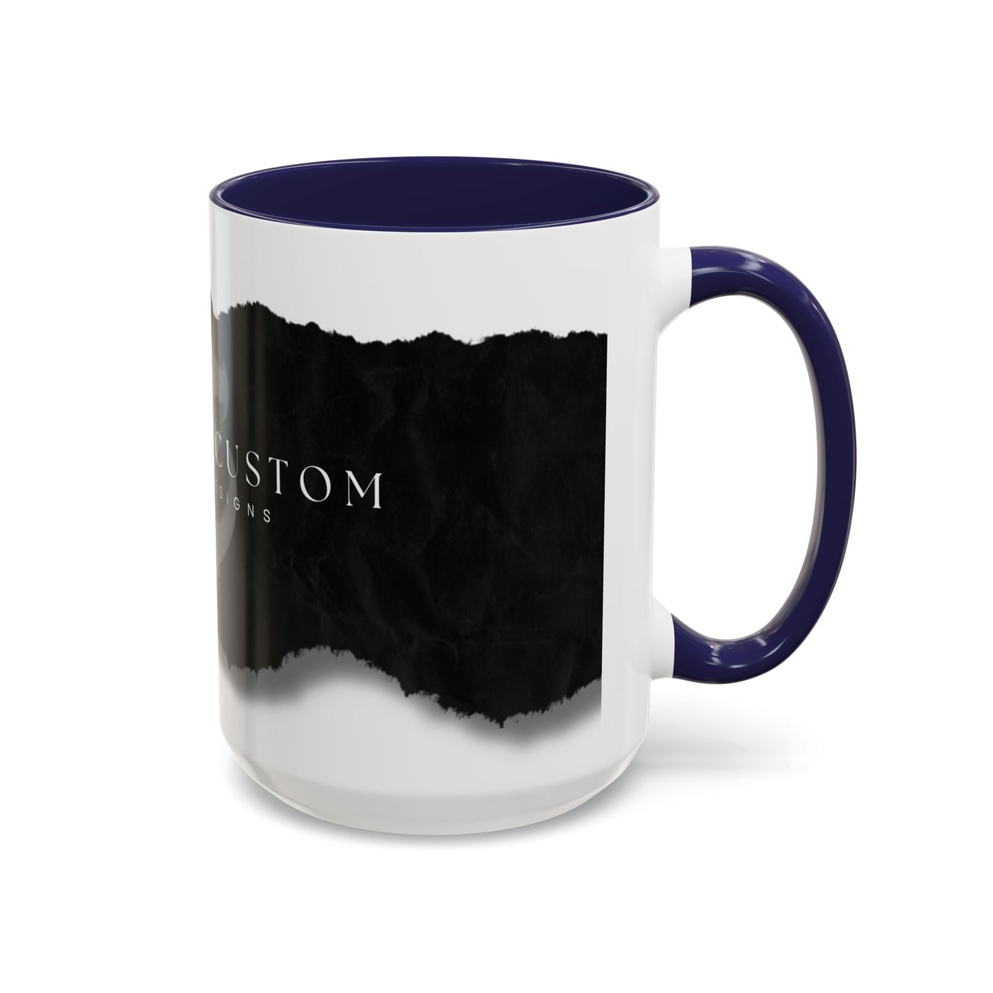 Accent Coffee Mug (11, 15oz) - Torn Paper