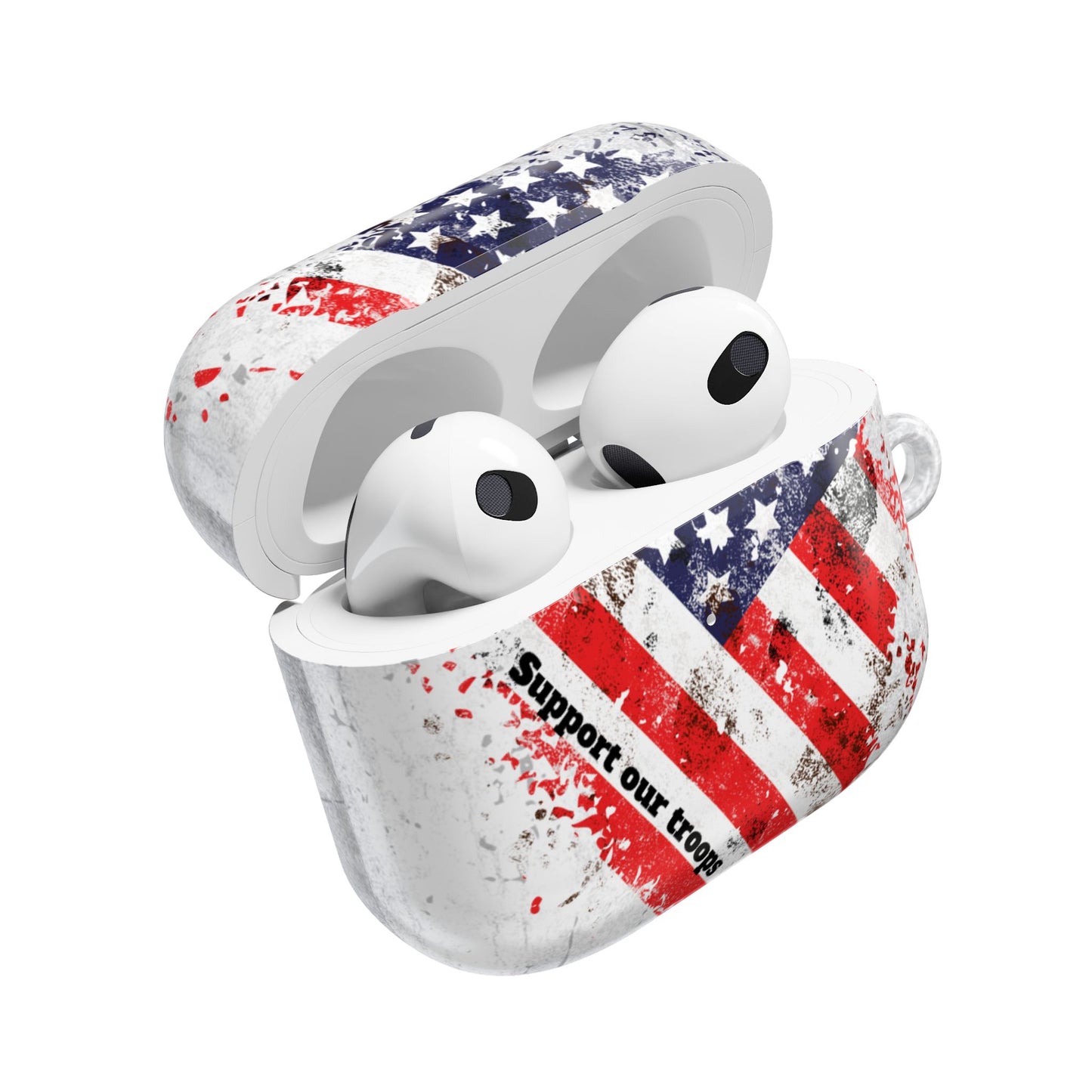 Patriotic AirPod Cases - Support Our Troops Design
