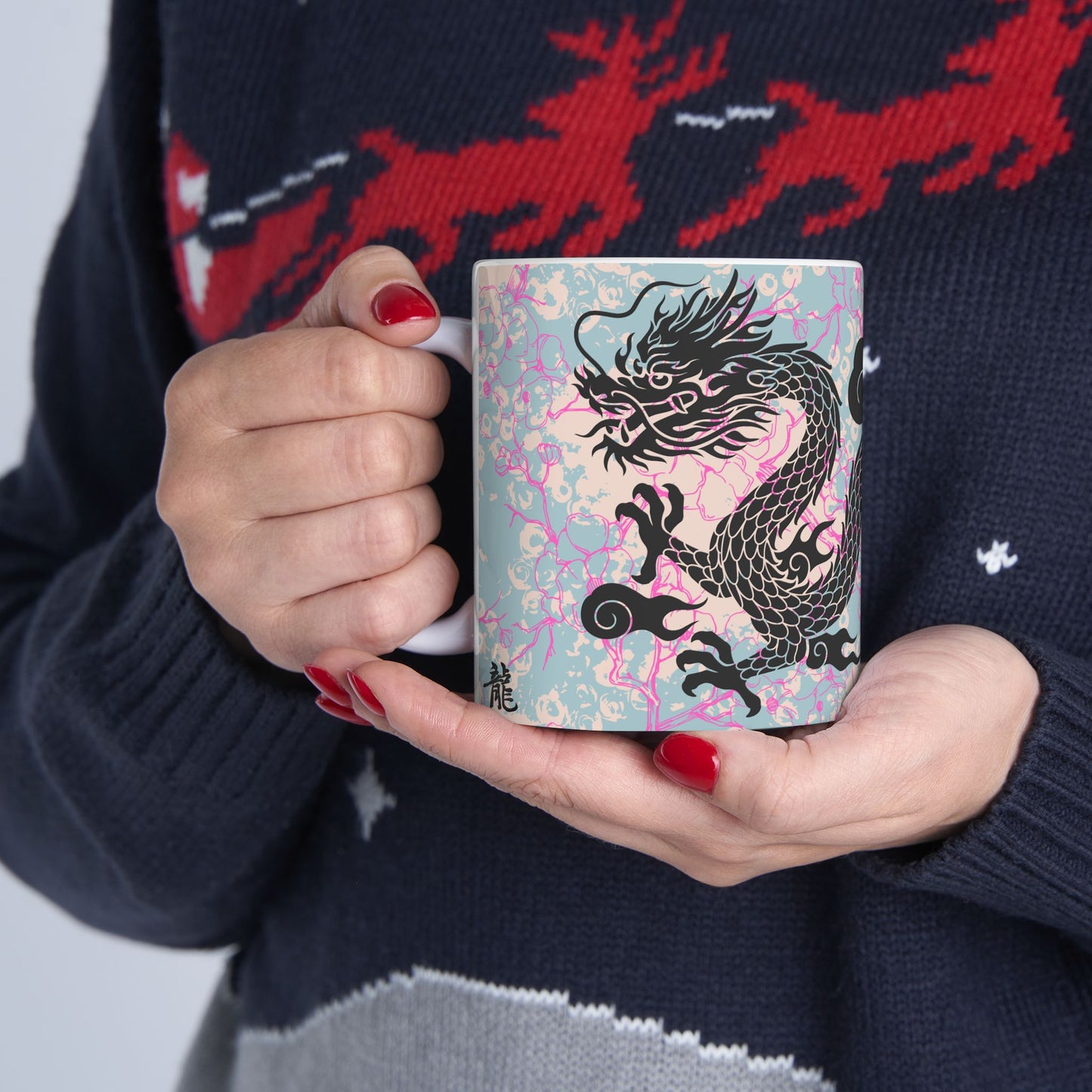 Ceramic Mug, (11oz, 15oz) - Dragon