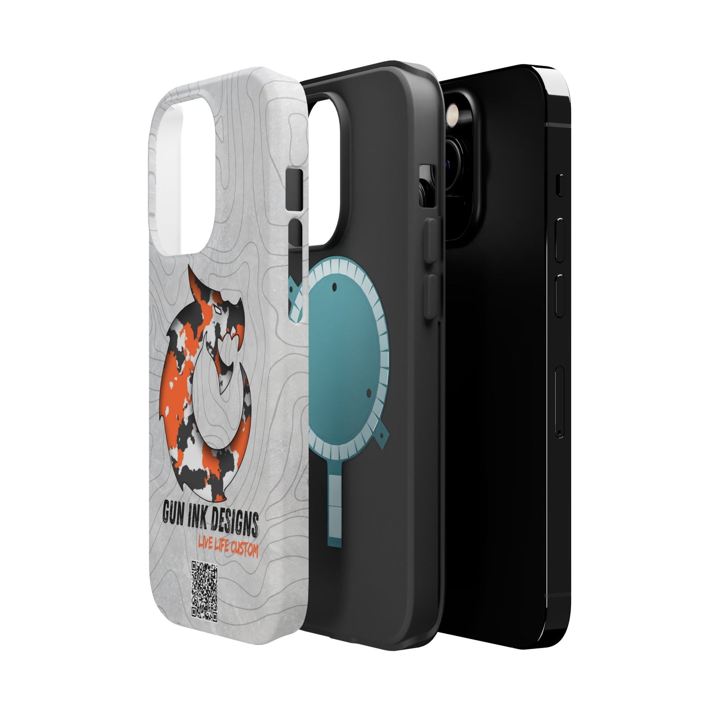 Magnetic Tough Cases - Topo QR code