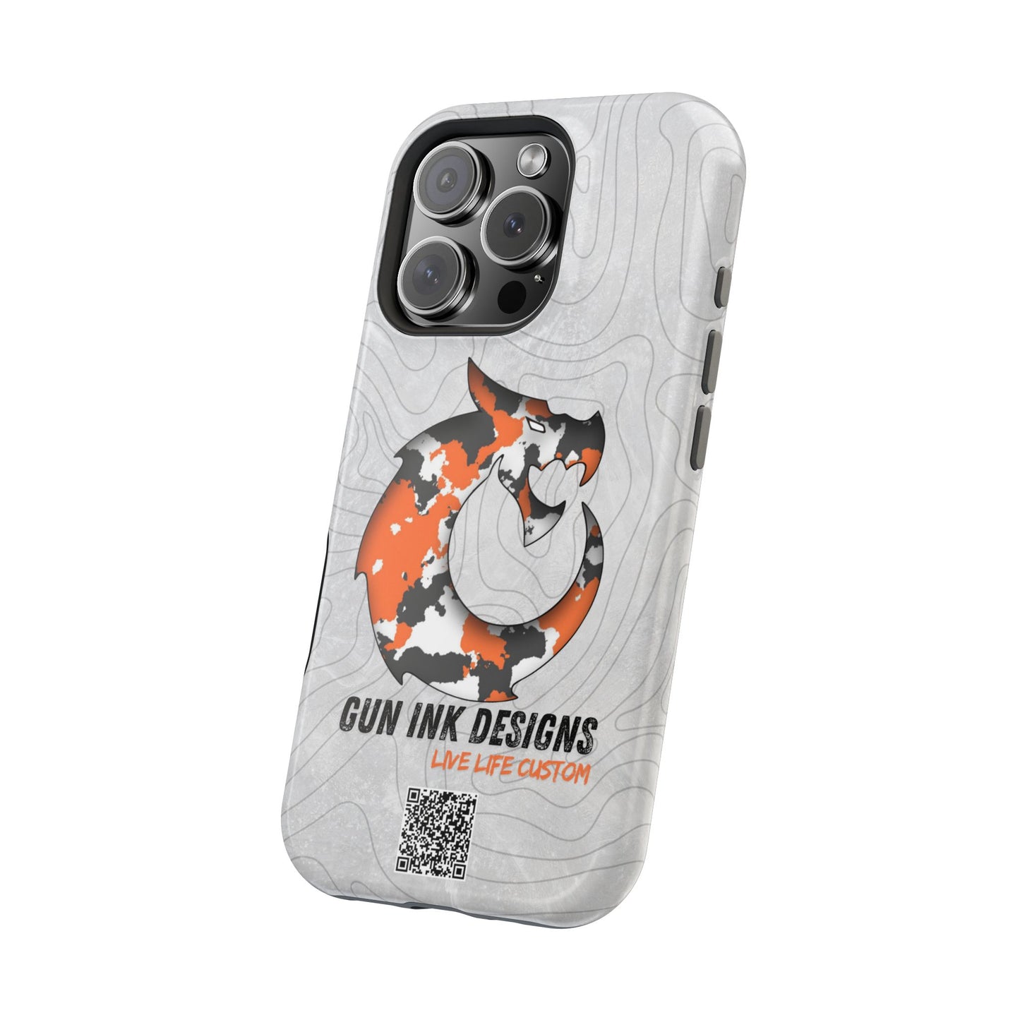 Magnetic Tough Cases - Topo QR code