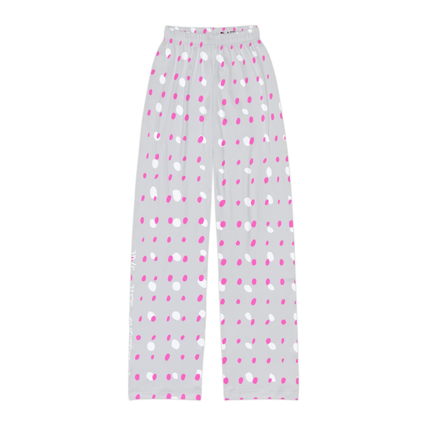Kids Pajama Pants (AOP) - Pink Polka Dots