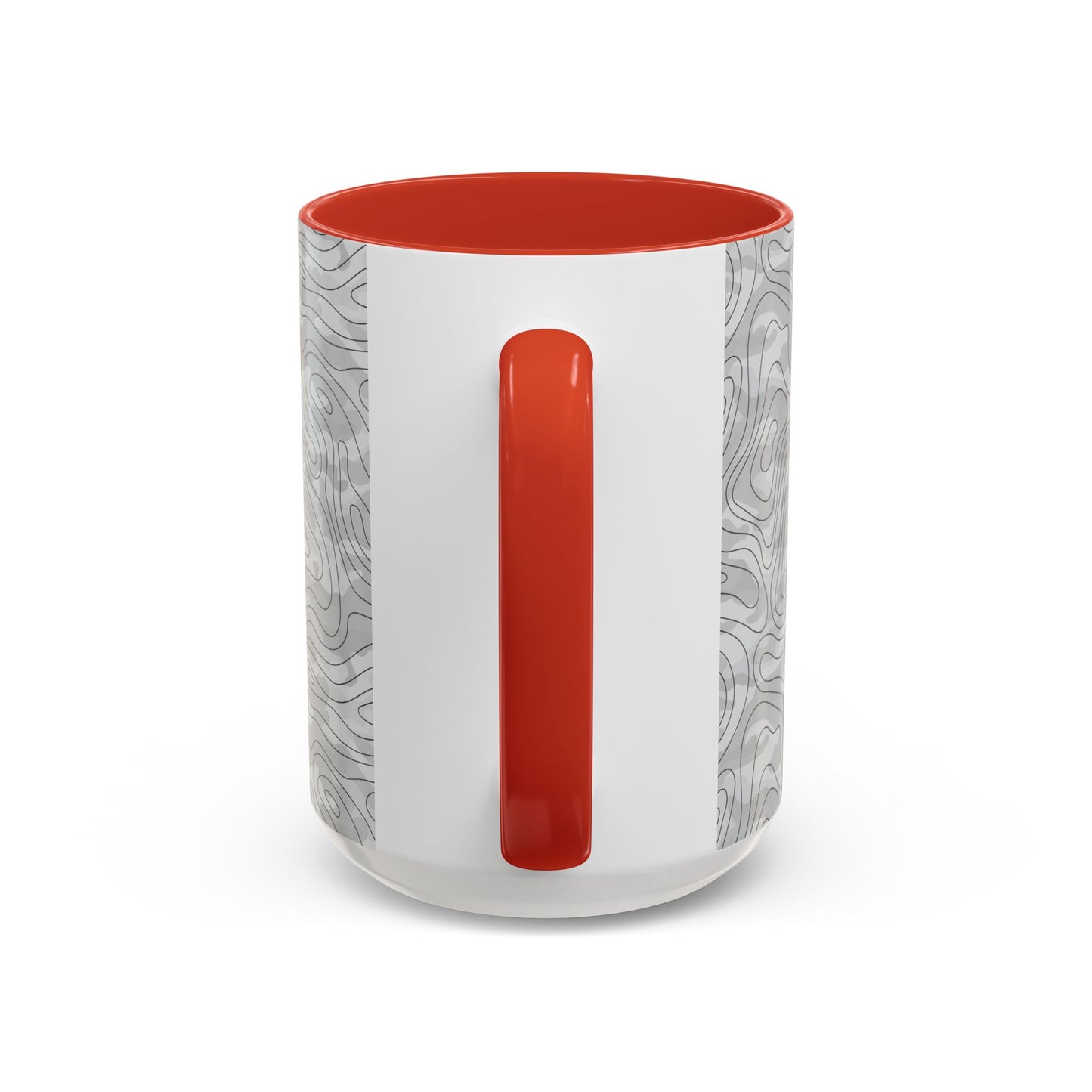 Accent Coffee Mug (11, 15oz) - Gray Topo Logo