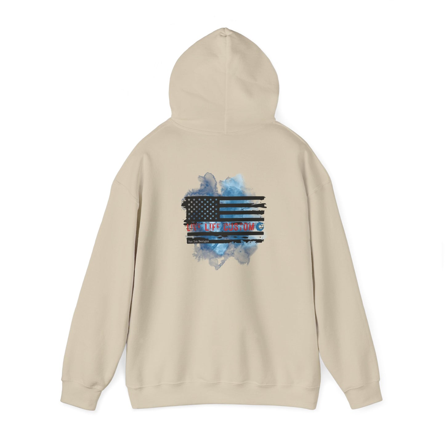 Heavy Blend™ Hooded Sweatshirt - Water Color Flag