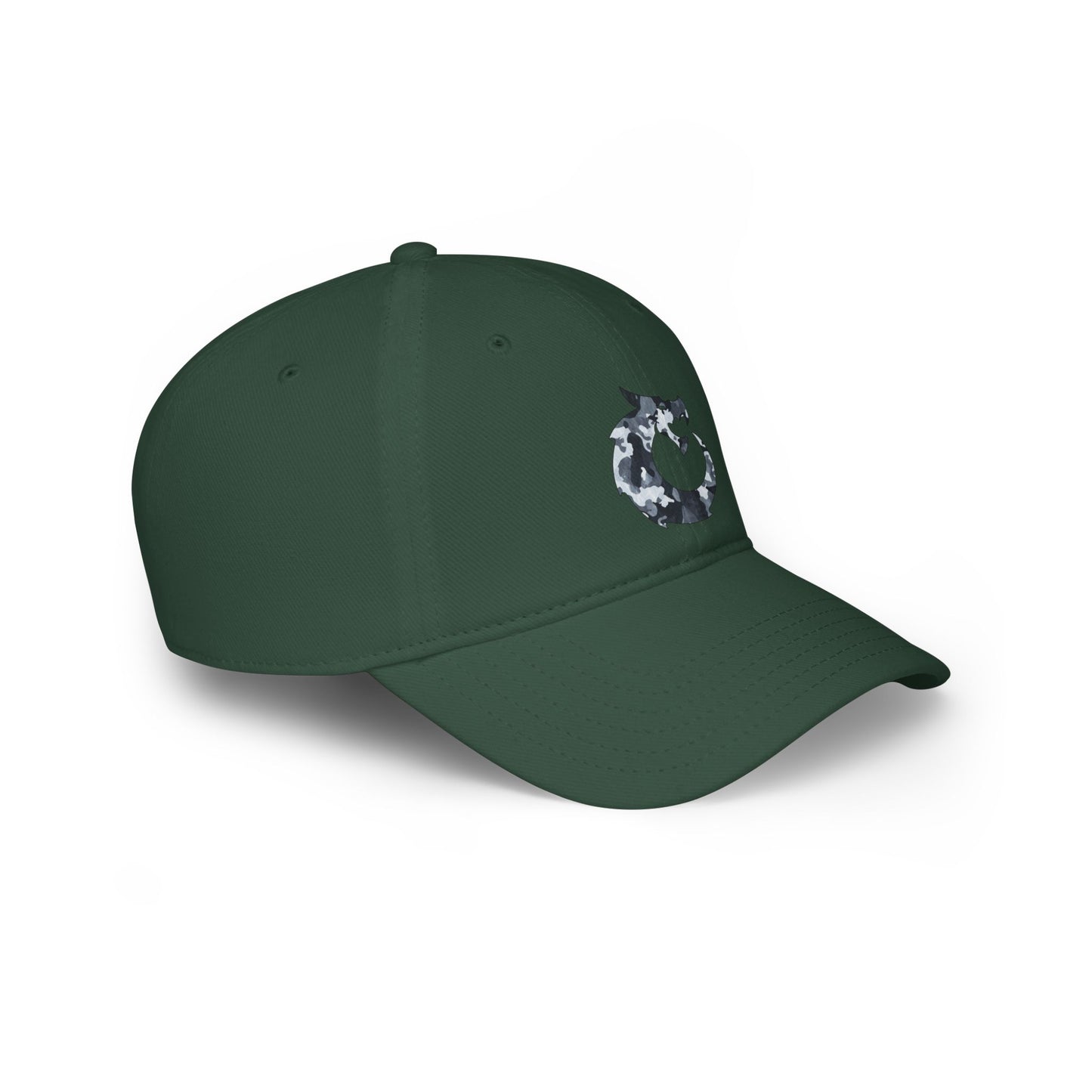 Low Profile Baseball Cap - Gray Camo Dragon