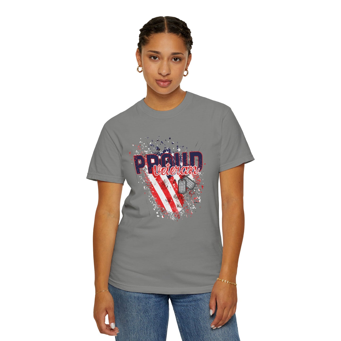Garment-Dyed T-shirt - Proud Veteran