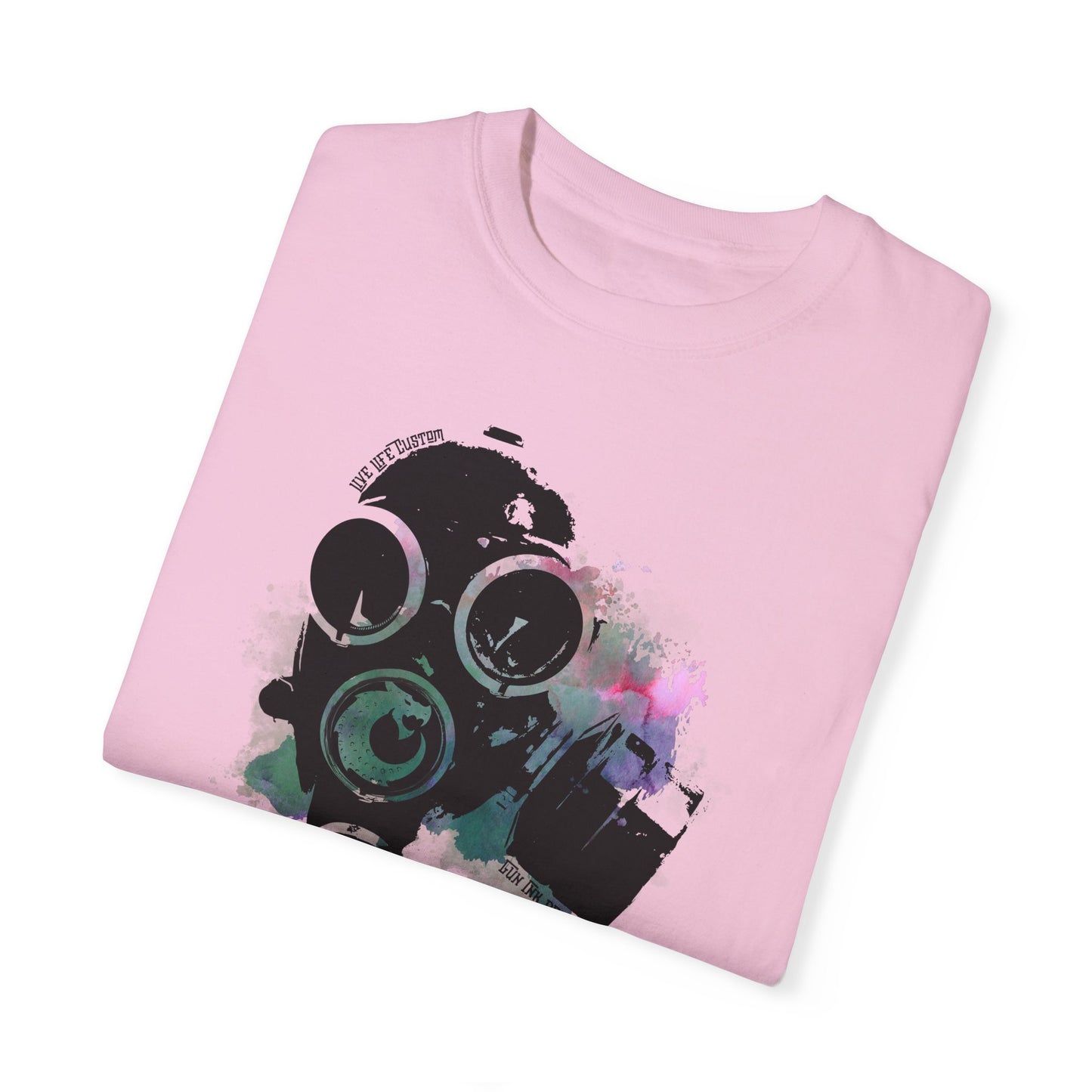 Garment-Dyed T-shirt - Gas Mask 1