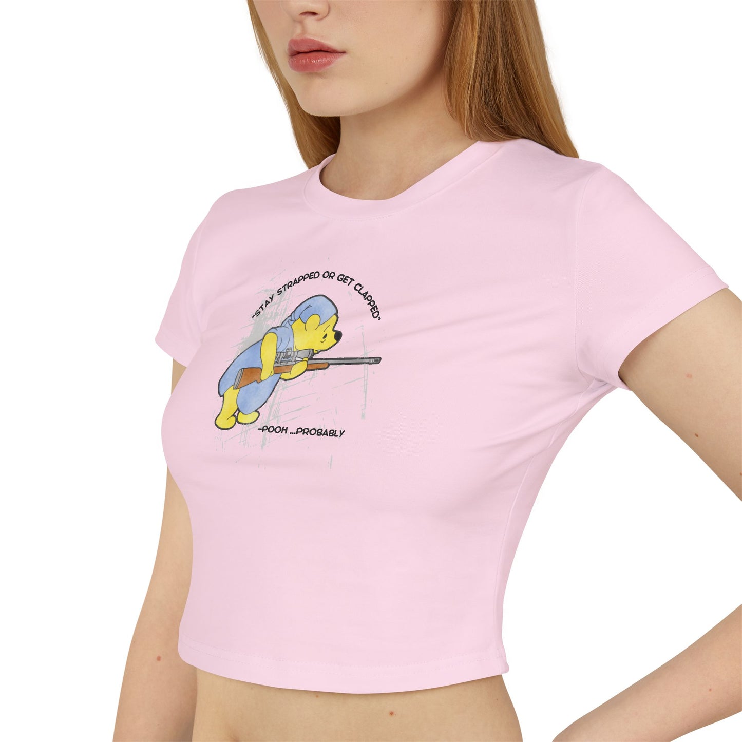 Women's Baby Tee - Stay Strapped