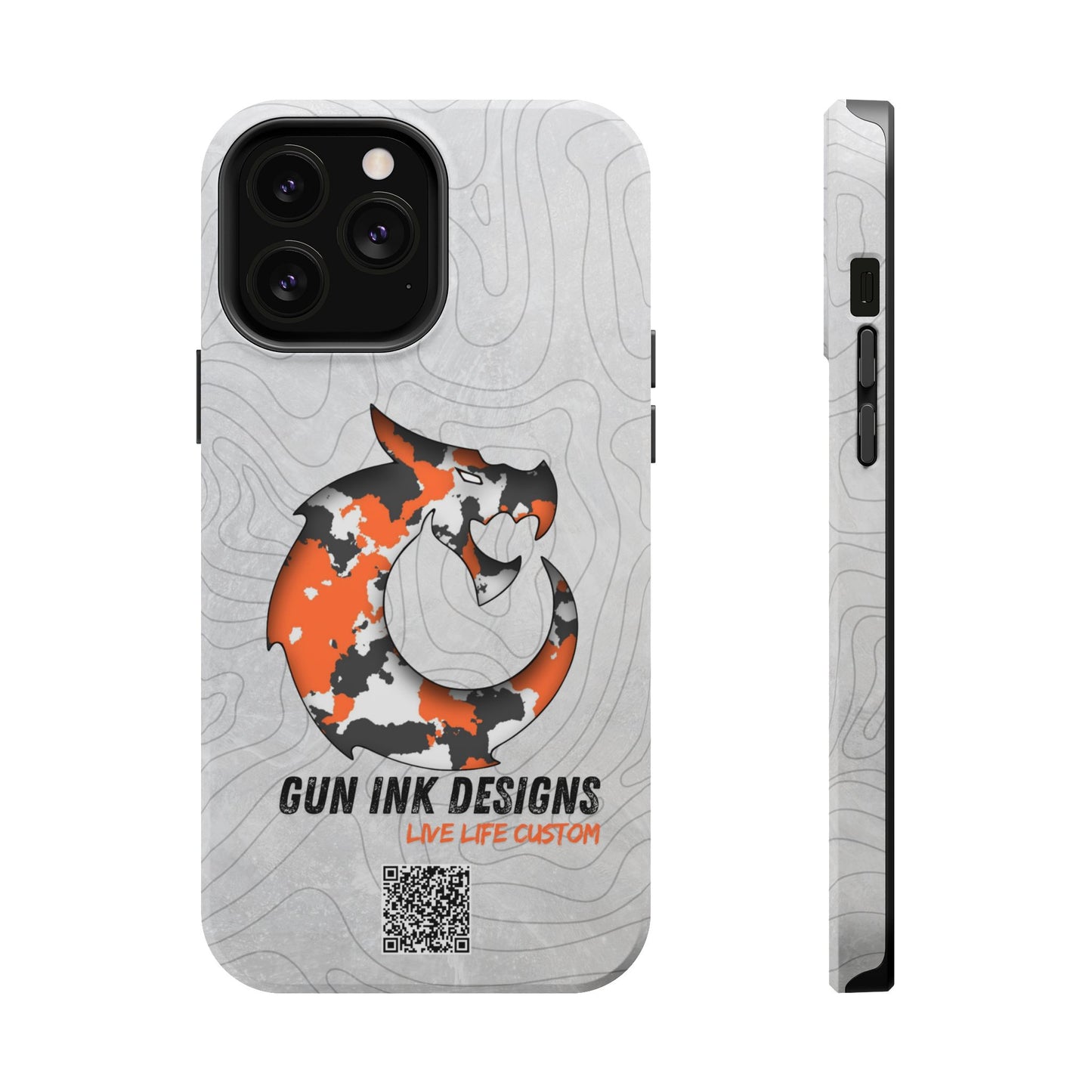 Magnetic Tough Cases - Topo QR code
