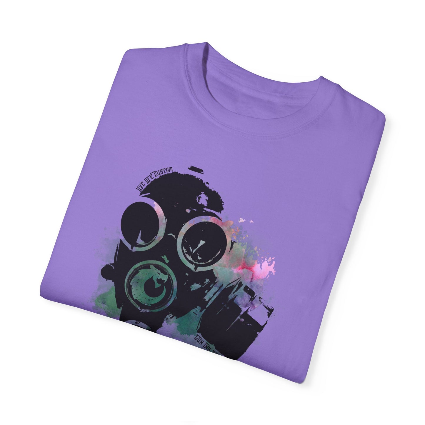 Garment-Dyed T-shirt - Gas Mask 1