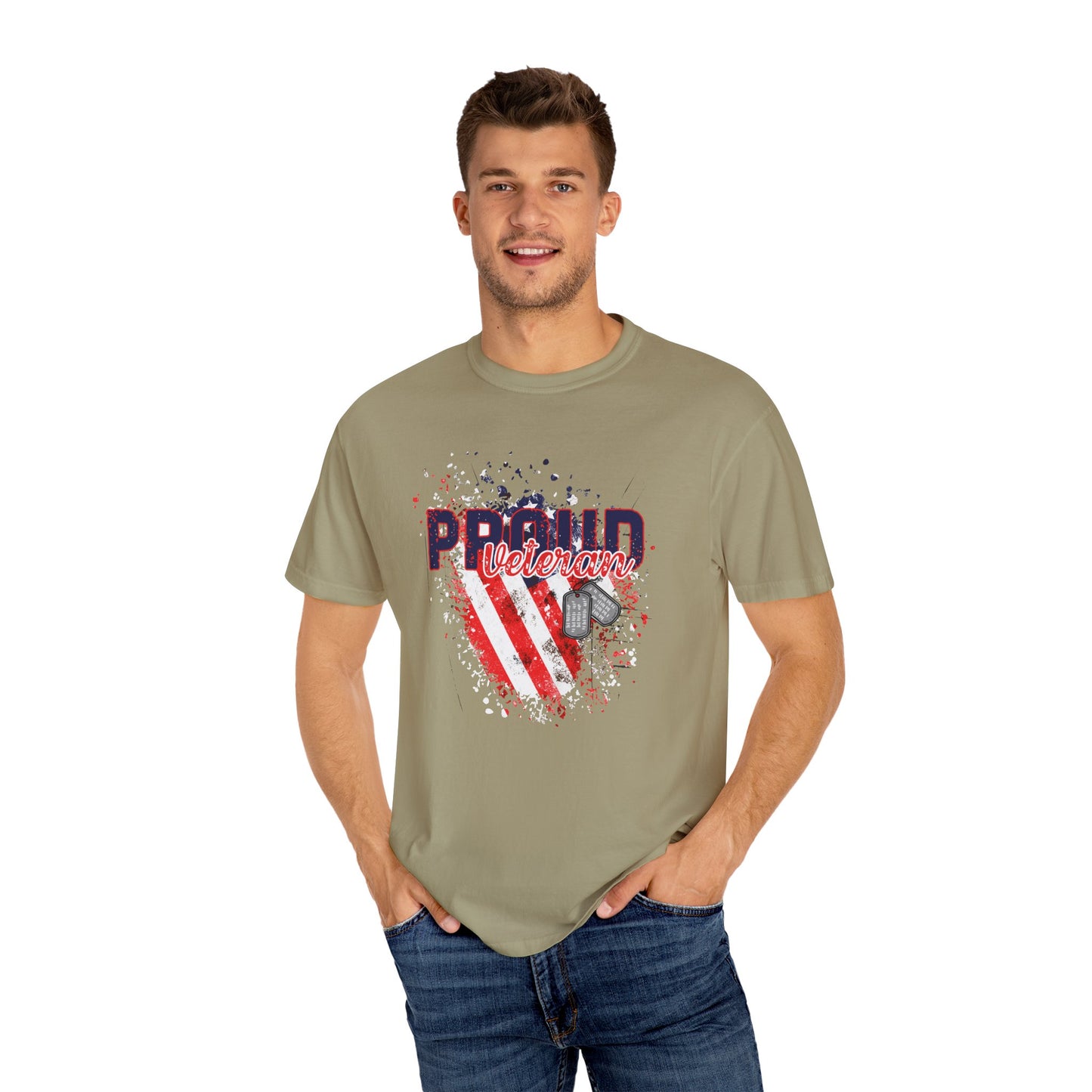 Garment-Dyed T-shirt - Proud Veteran