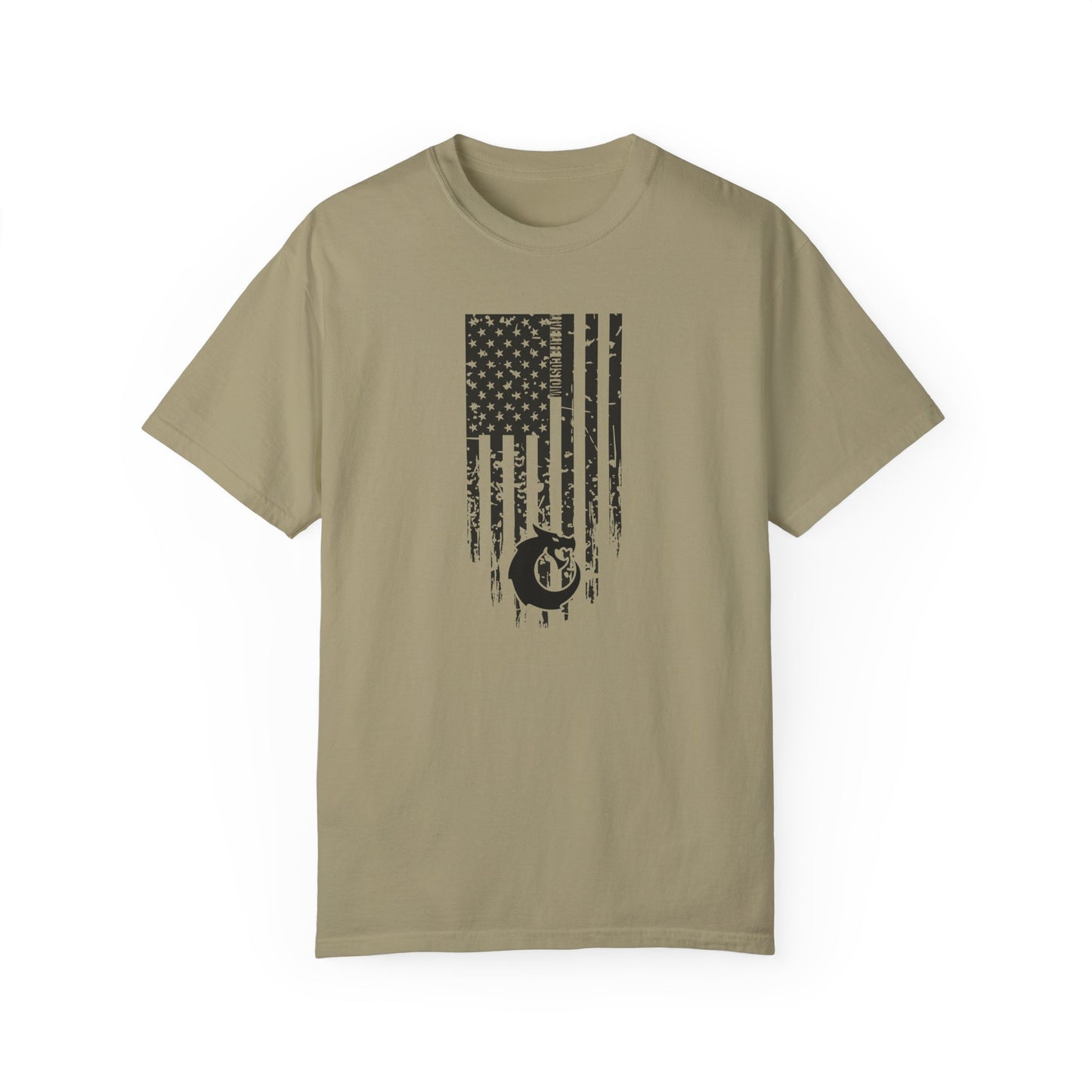 Garment-Dyed T-shirt - Distressed Flag