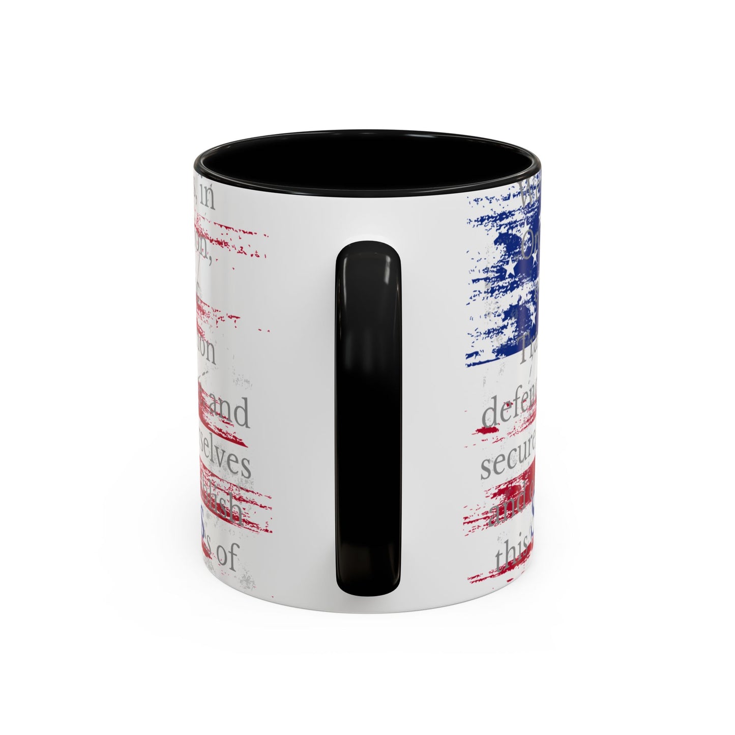 Accent Coffee Mug (11, 15oz) - Support Our Troops 2.0