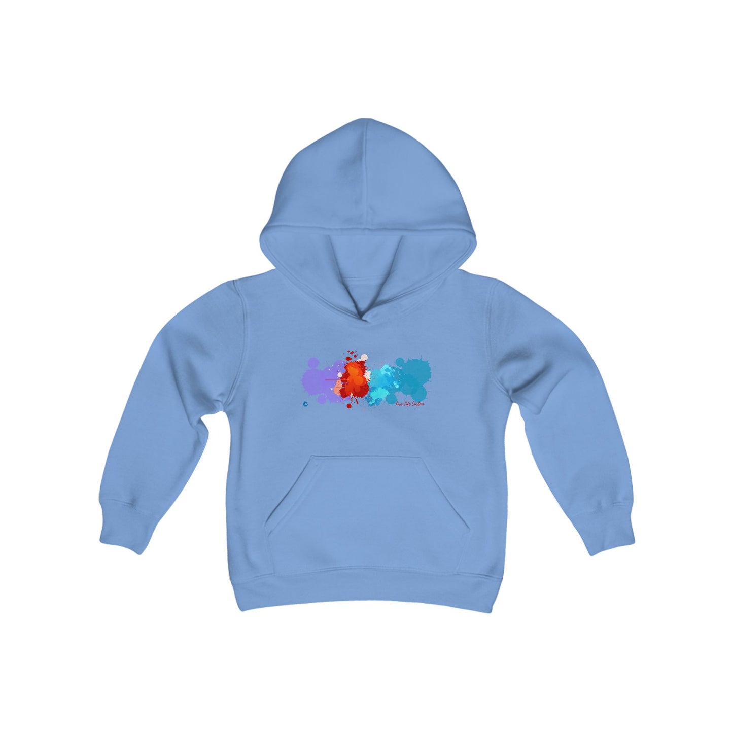Youth Heavy Blend Hooded Sweatshirt - A Splash of Color