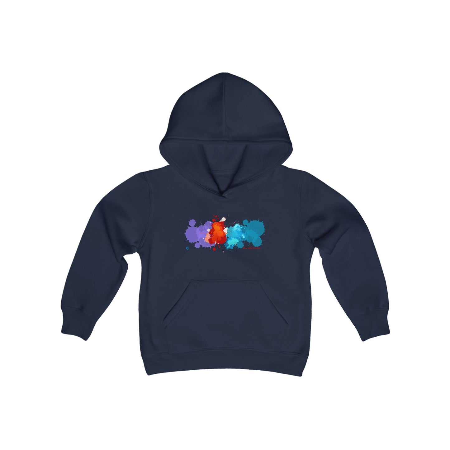Youth Heavy Blend Hooded Sweatshirt - A Splash of Color