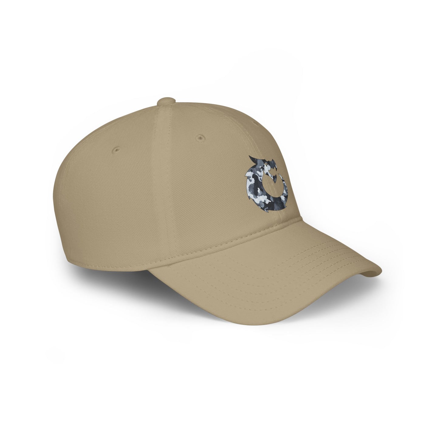 Low Profile Baseball Cap - Gray Camo Dragon