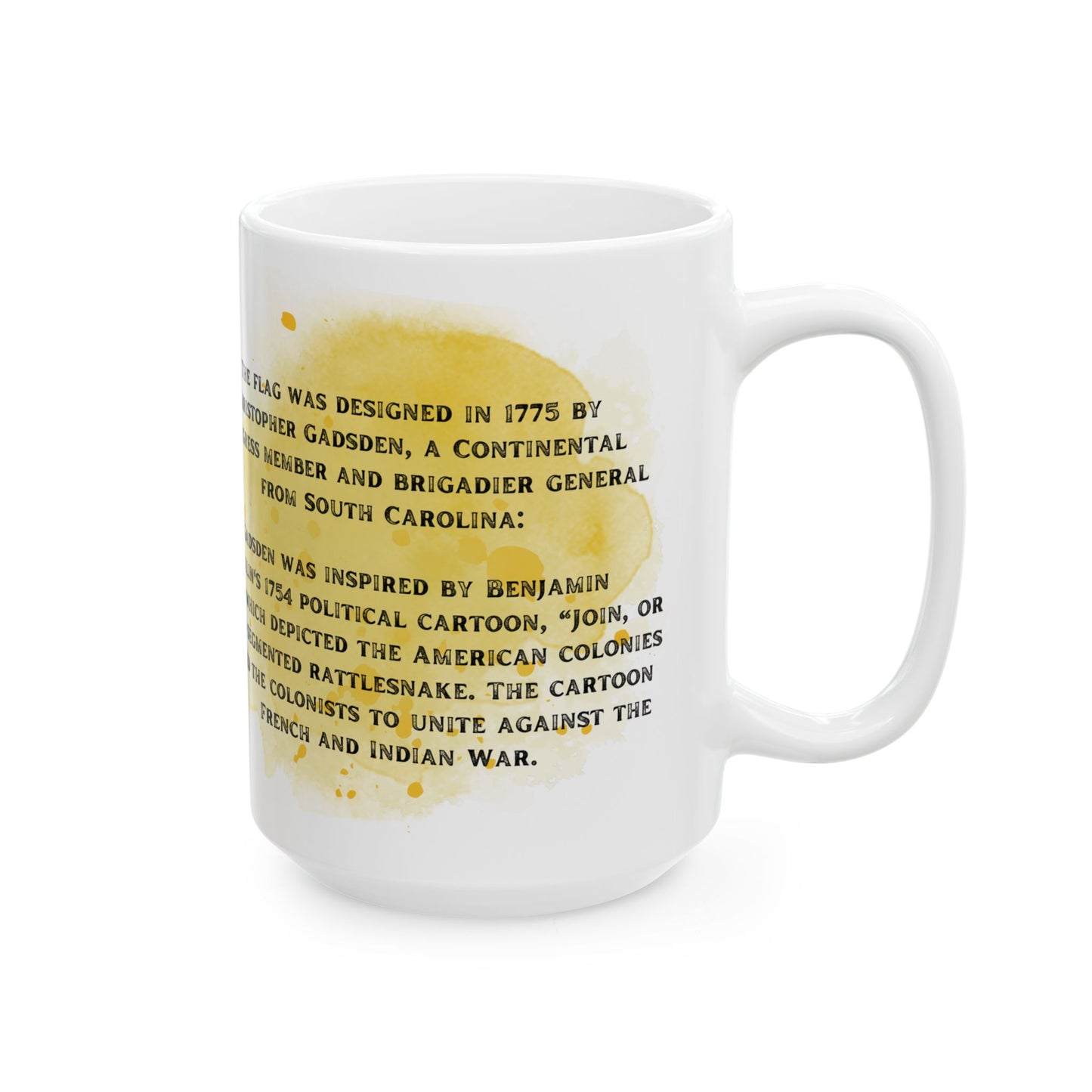 Ceramic Mug, (11oz, 15oz) - Don't Tread on Me