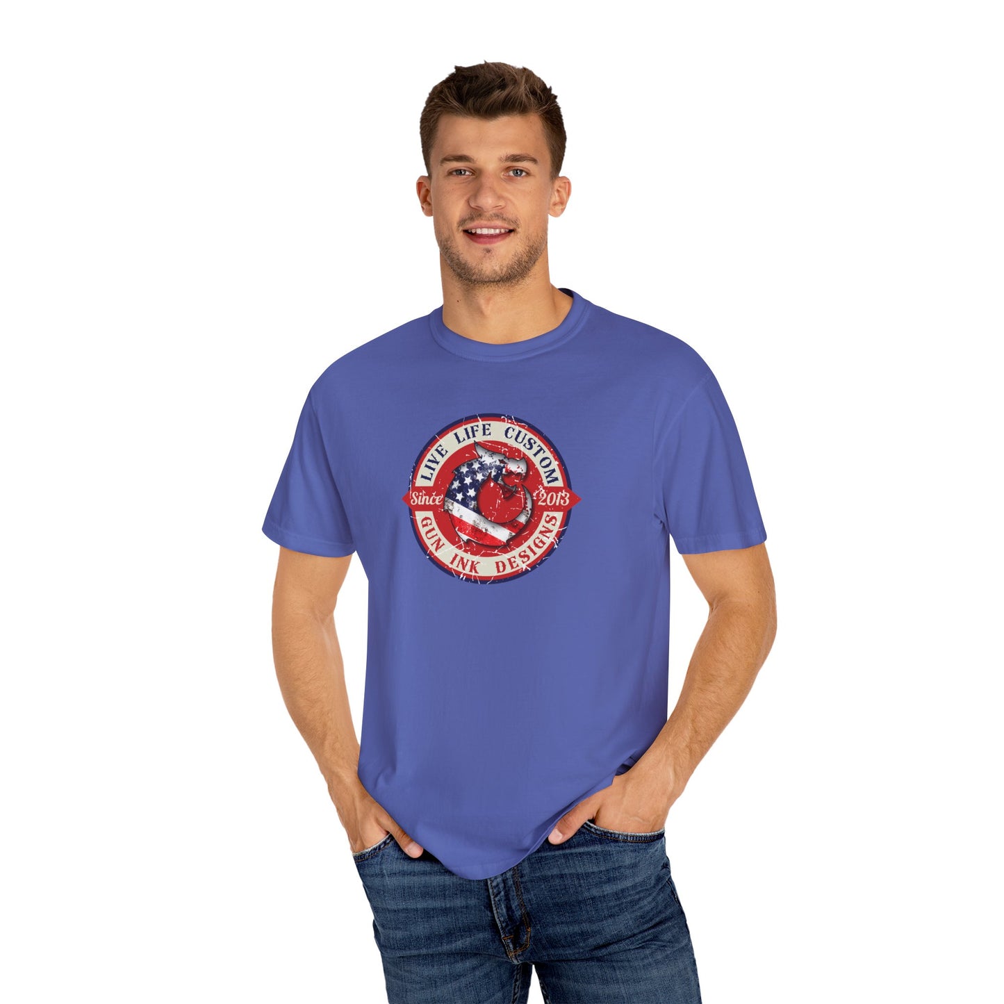 Garment-Dyed T-shirt - LLC Red Circle