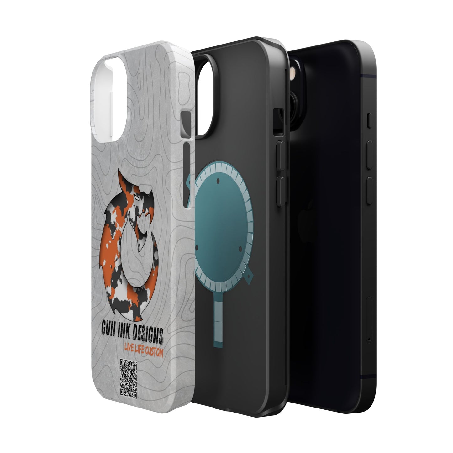 Magnetic Tough Cases - Topo QR code