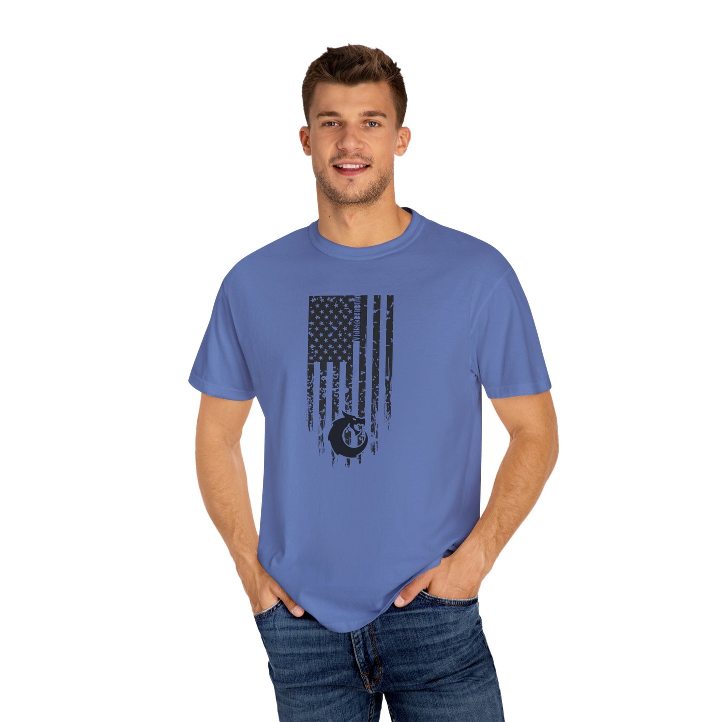 Garment-Dyed T-shirt - Distressed Flag