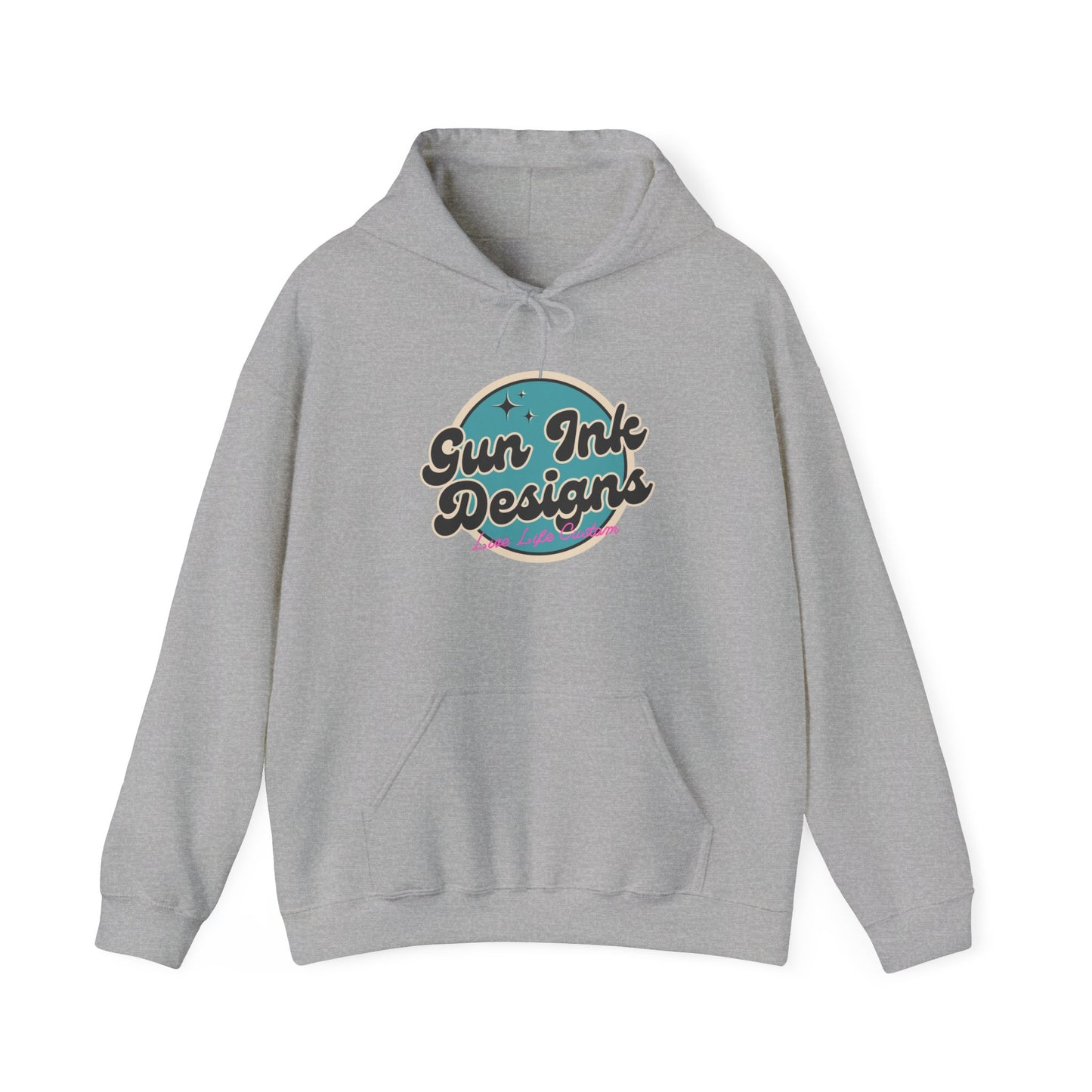 Heavy Blend™ Hooded Sweatshirt - Teal Circle