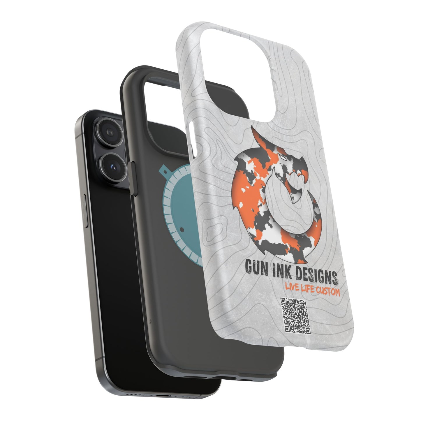 Magnetic Tough Cases - Topo QR code
