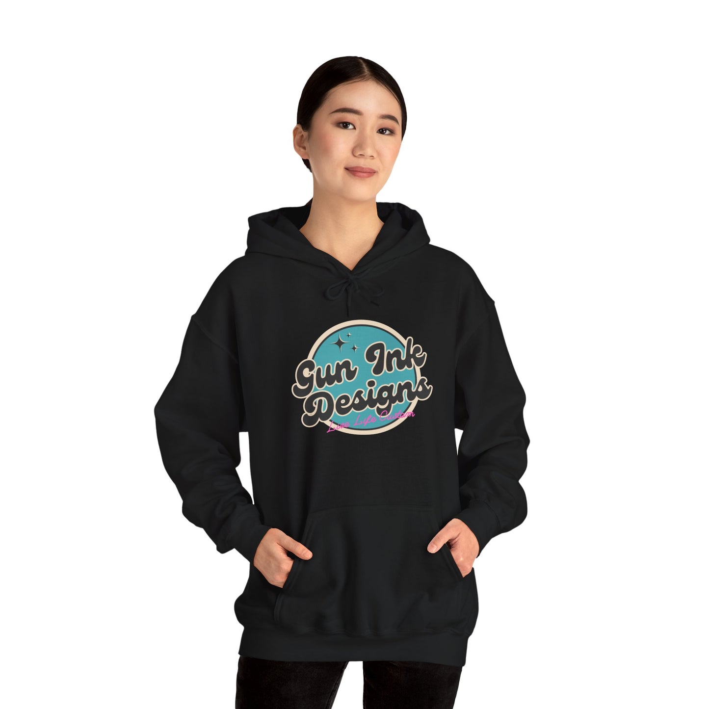 Heavy Blend™ Hooded Sweatshirt - Teal Circle