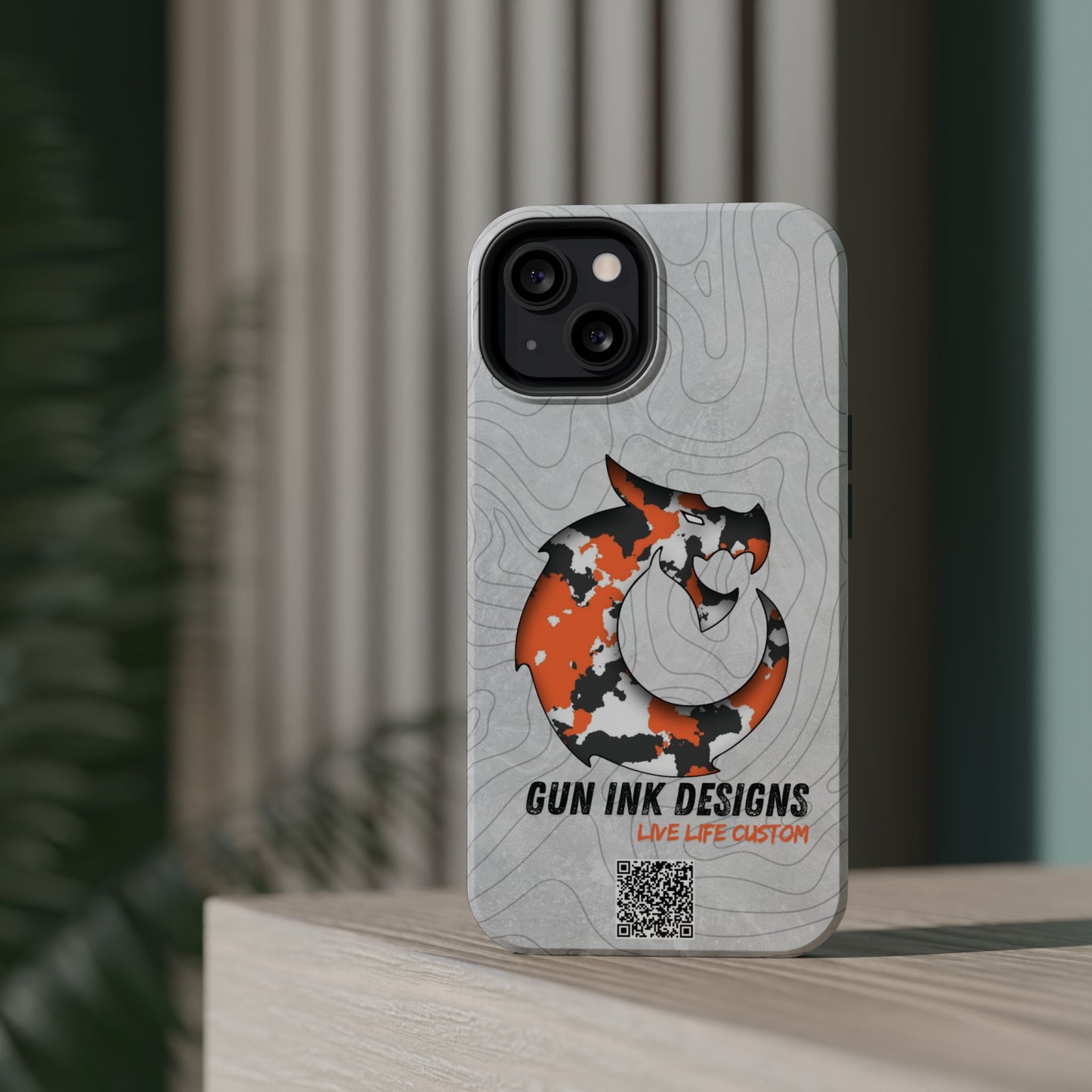 Magnetic Tough Cases - Topo QR code