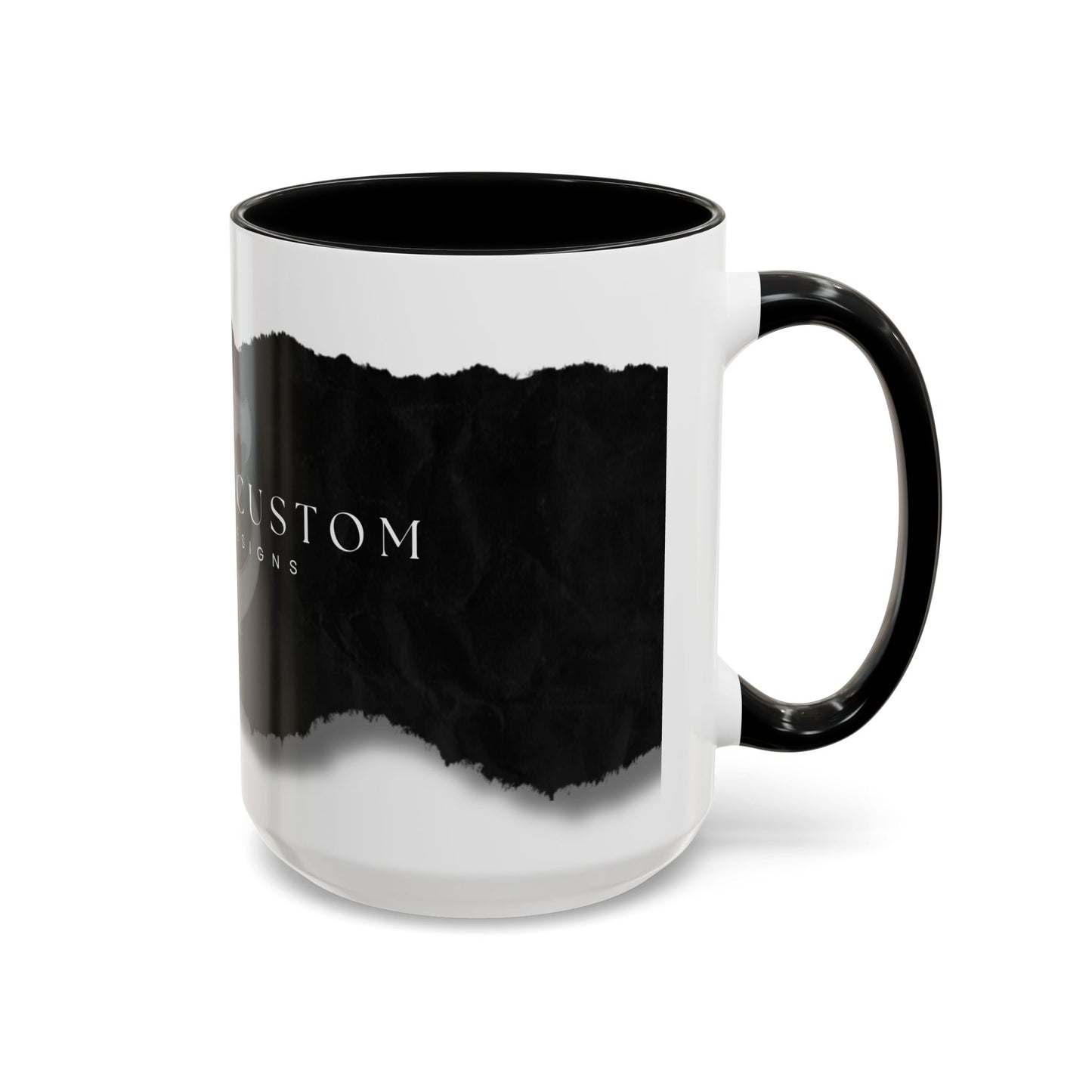 Accent Coffee Mug (11, 15oz) - Torn Paper
