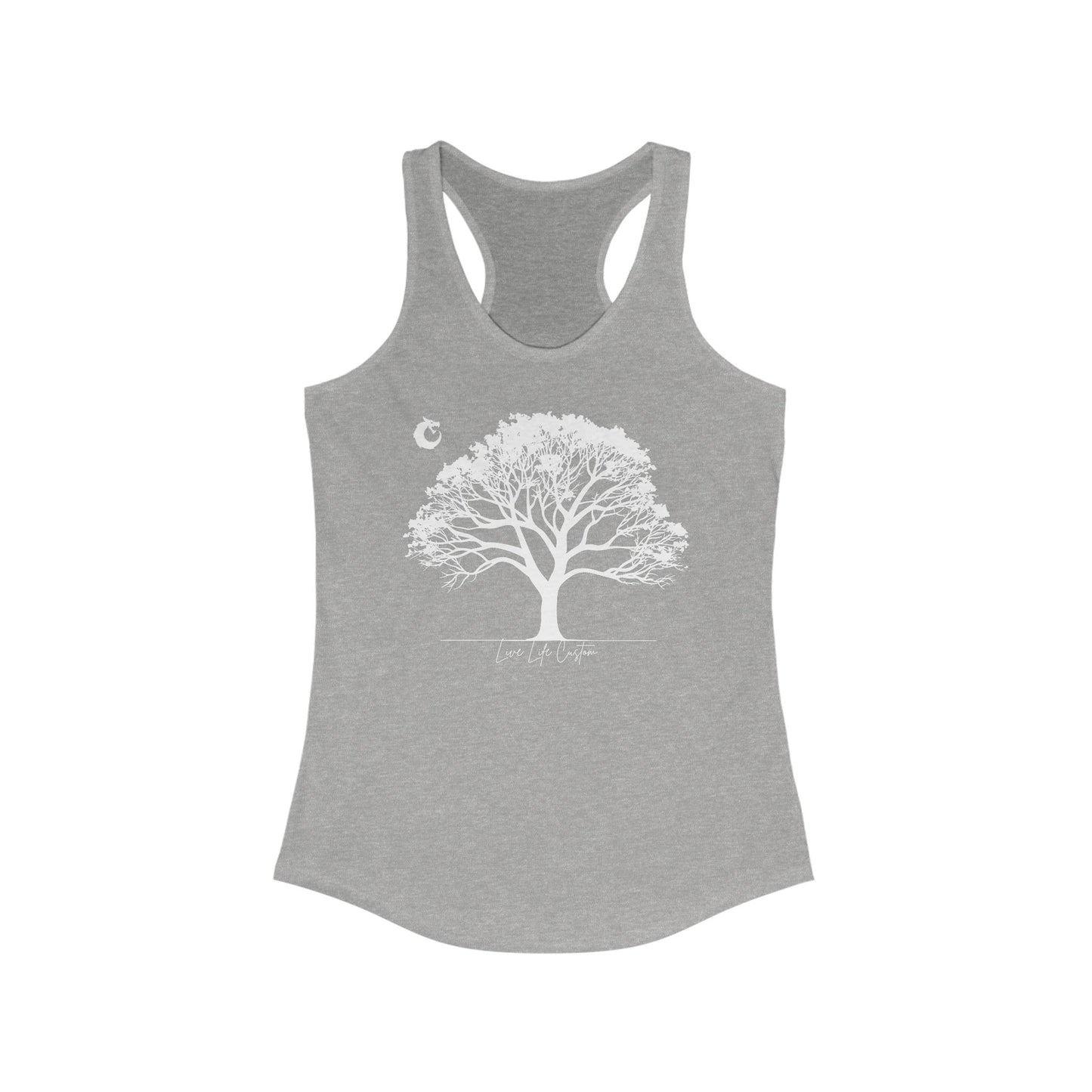 Women's Ideal Racerback Tank - White Tree