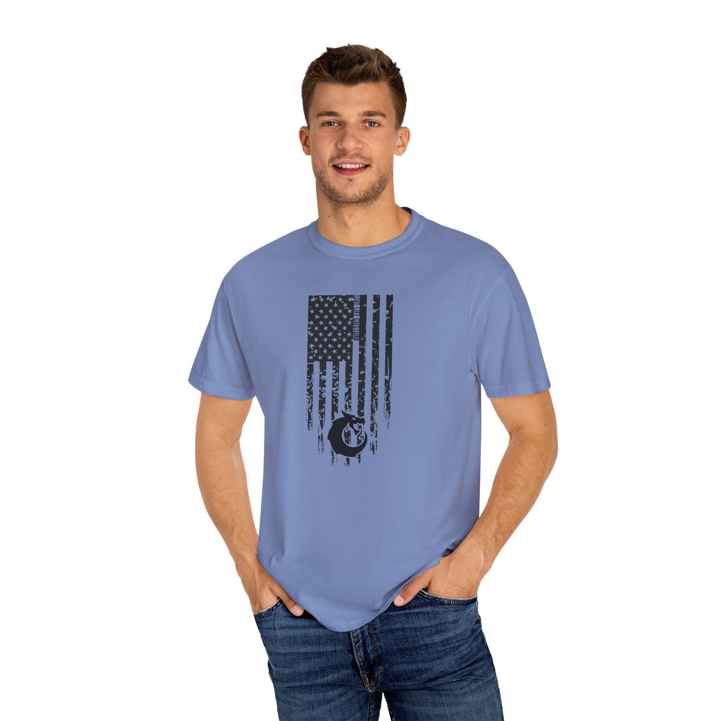 Garment-Dyed T-shirt - Distressed Flag
