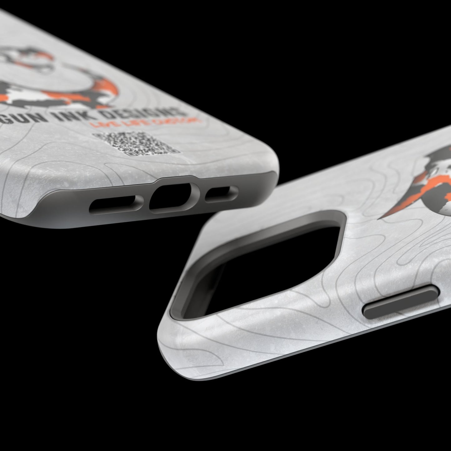 Magnetic Tough Cases - Topo QR code