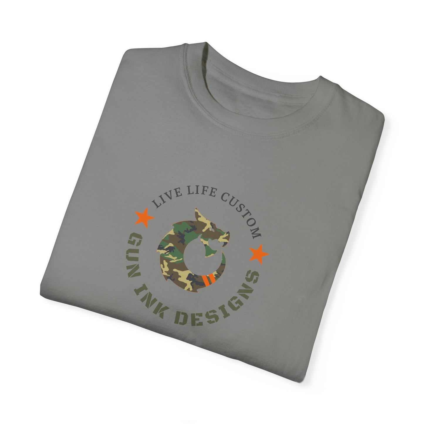 Garment-Dyed T-shirt - Camo Dragon