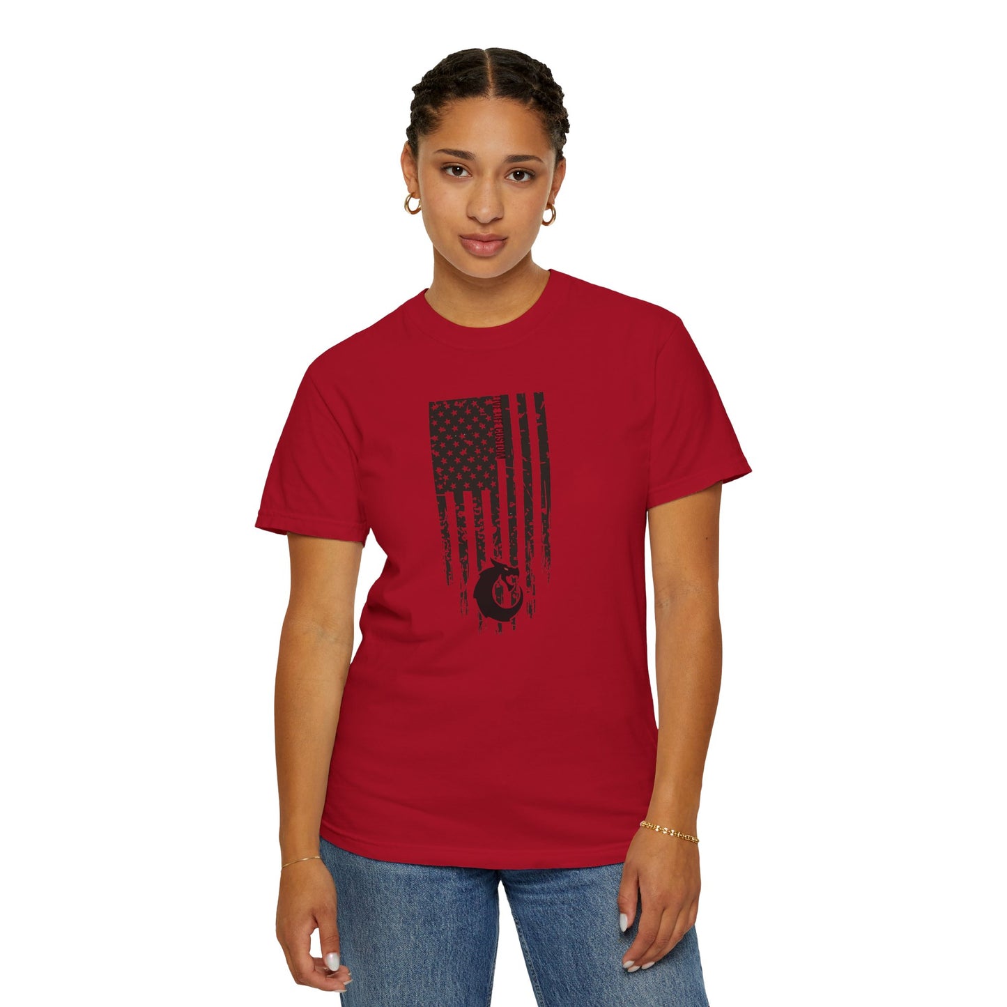 Garment-Dyed T-shirt - Distressed Flag
