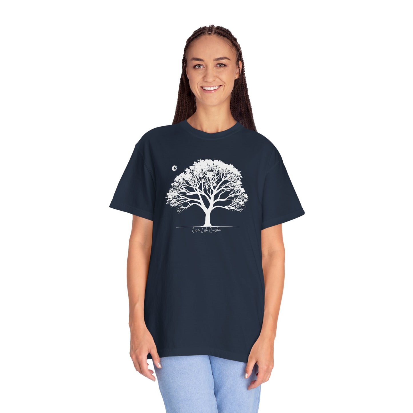 Garment-Dyed T-shirt - White Tree