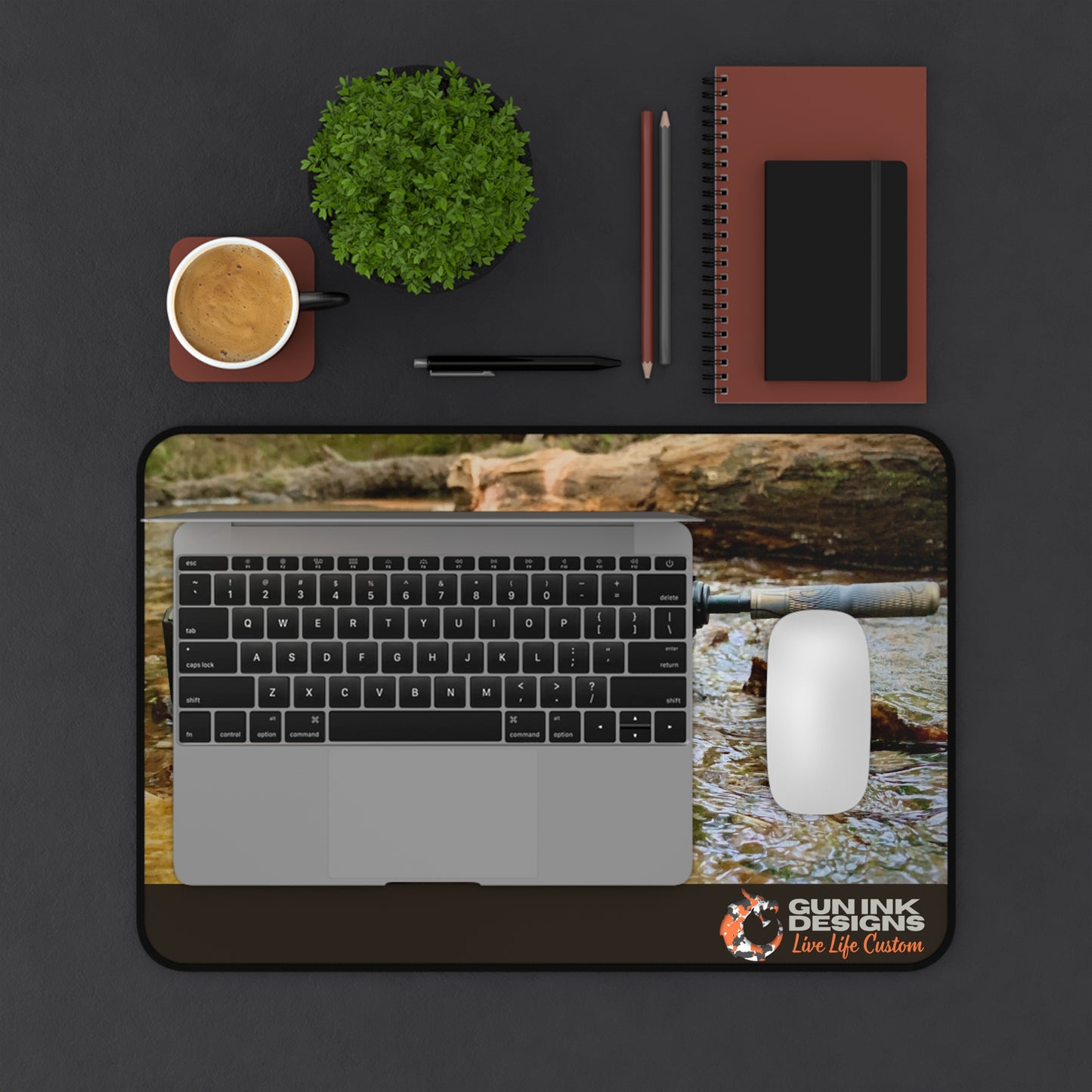 Desk Mat - GoatGun AR15 creek