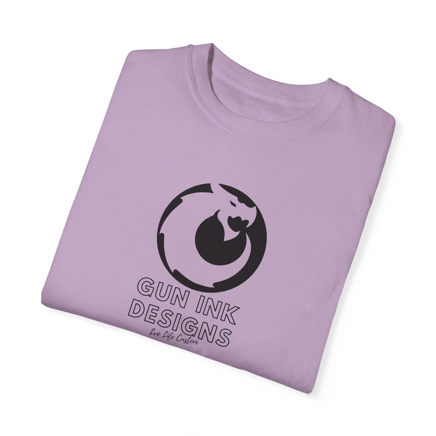 Garment-Dyed T-shirt - Black Circle Dragon