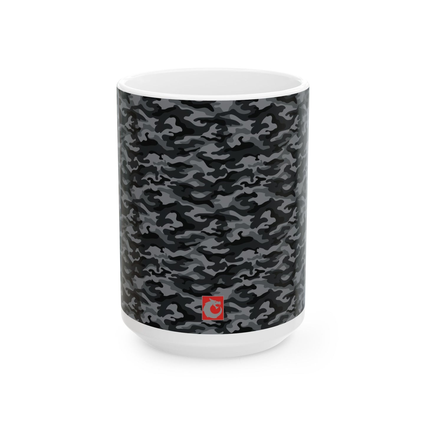 Ceramic Mug, (11oz, 15oz) - Dark Camo