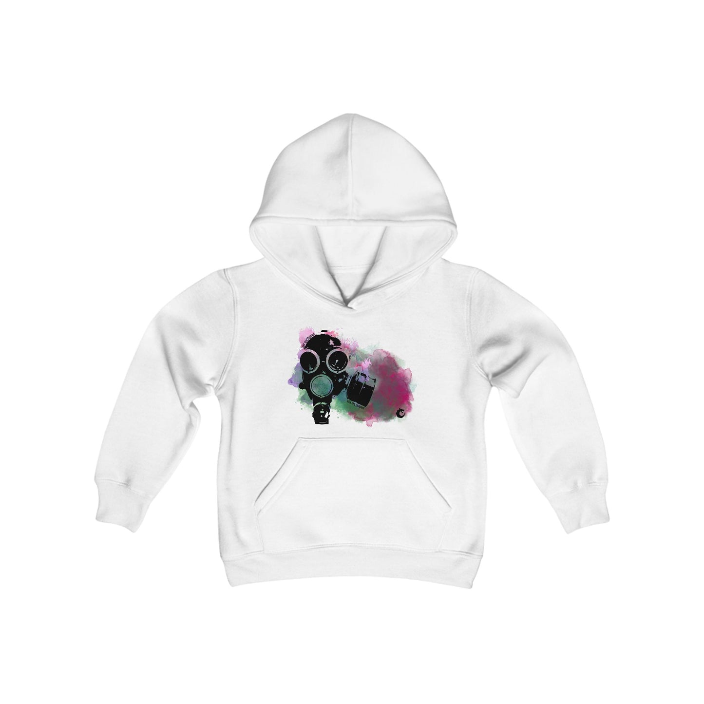 Youth Heavy Blend Hooded Sweatshirt - Gas Mask