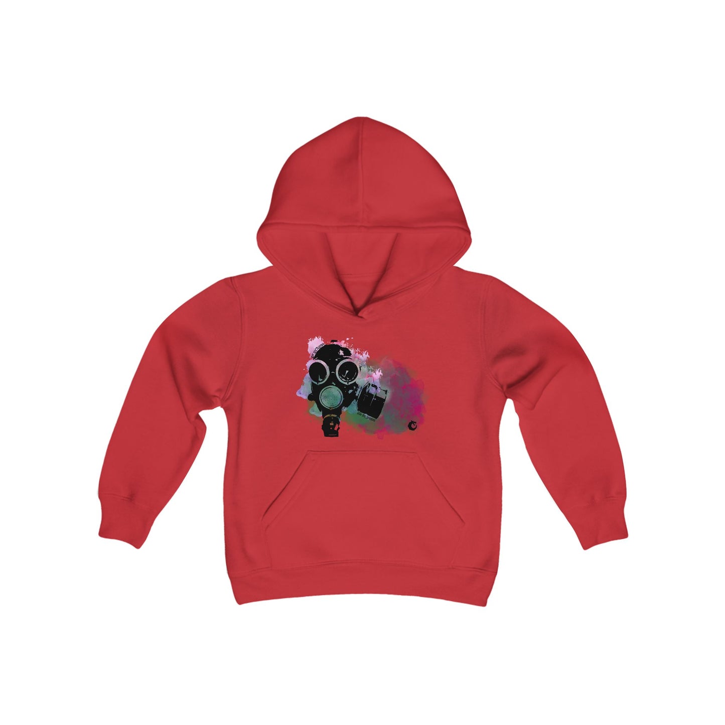 Youth Heavy Blend Hooded Sweatshirt - Gas Mask